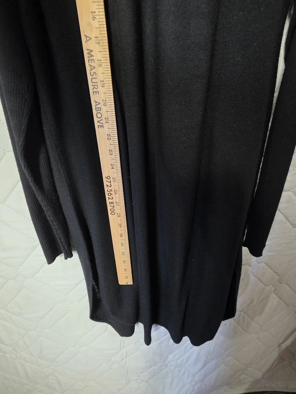 Eileen Fisher Organic Linen Knit Duster Cardigan Sz XL Medium Black Lightweight